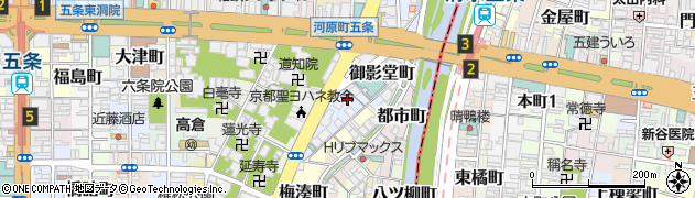 京都府京都市下京区平居町周辺の地図