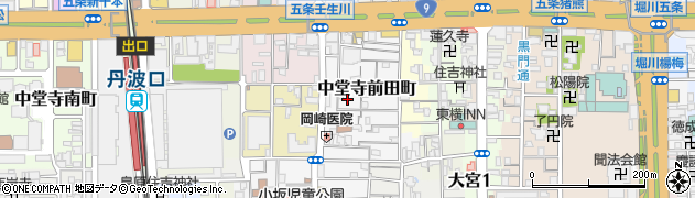 京都府京都市下京区中堂寺前田町11周辺の地図