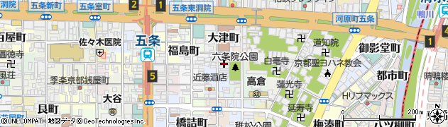 京都府京都市下京区塗師屋町119周辺の地図
