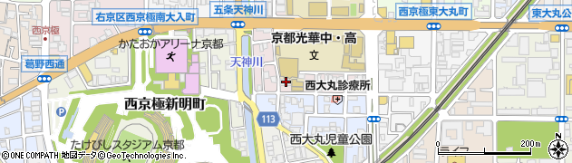 京都府京都市右京区西京極野田町47周辺の地図