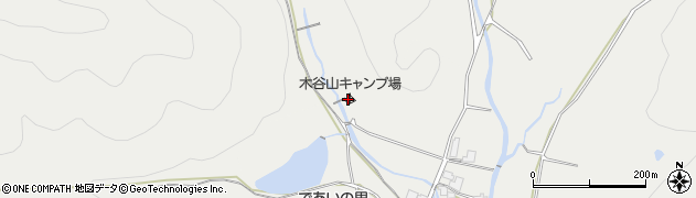 木谷山キャンプ場周辺の地図