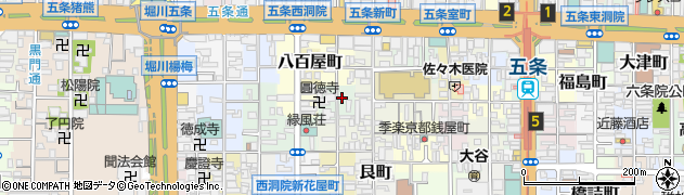 京都府京都市下京区上錫屋町周辺の地図