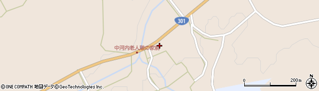 愛知県新城市作手中河内西貝津周辺の地図