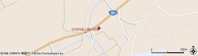 愛知県新城市作手中河内（西貝津）周辺の地図