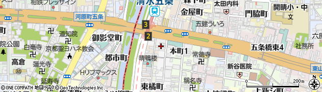 京都府京都市東山区鞘町一丁目周辺の地図
