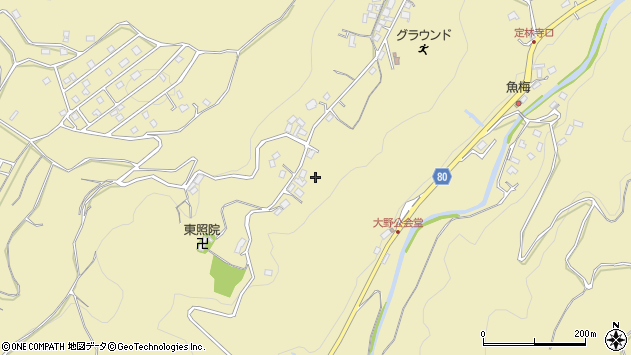 〒410-2402 静岡県伊豆市大野の地図
