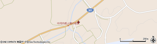 愛知県新城市作手中河内西貝津21周辺の地図