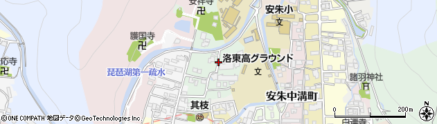 京都府京都市山科区御陵平林町周辺の地図