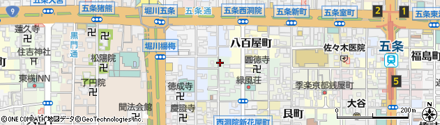 京都府京都市下京区天使突抜四丁目周辺の地図