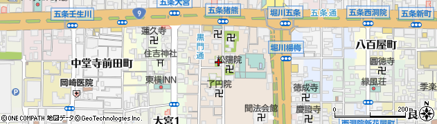 京都府京都市下京区柿本町671周辺の地図