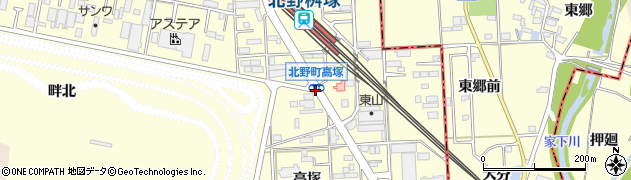 北野町高塚周辺の地図