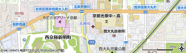 京都府京都市右京区西京極野田町26周辺の地図