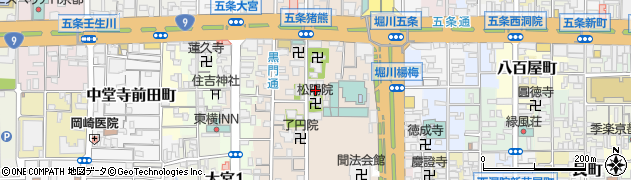 京都府京都市下京区柿本町599周辺の地図