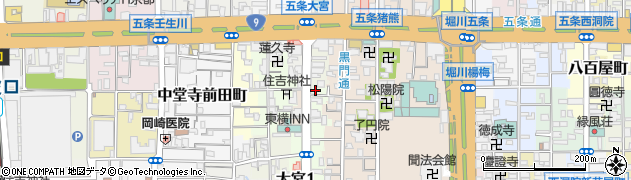 鈴五条大宮周辺の地図