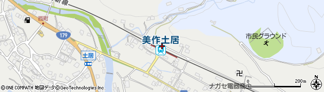 美作土居駅周辺の地図