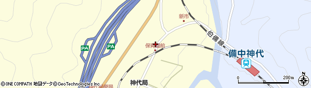 岡山県新見市神郷下神代4256周辺の地図