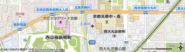 京都府京都市右京区西京極野田町24周辺の地図