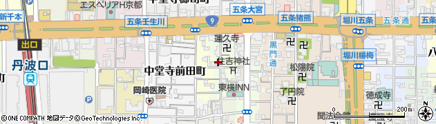 京都府京都市下京区藪之内町611周辺の地図
