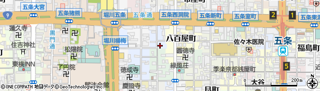 京都府京都市下京区天使突抜三丁目457周辺の地図