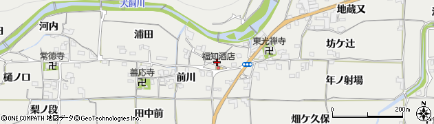 京都府亀岡市曽我部町犬飼（古道）周辺の地図