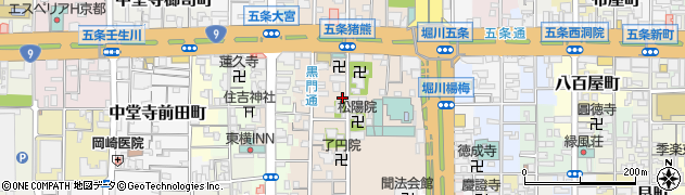 京都府京都市下京区柿本町699周辺の地図