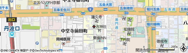 京都府京都市下京区藪之内町周辺の地図