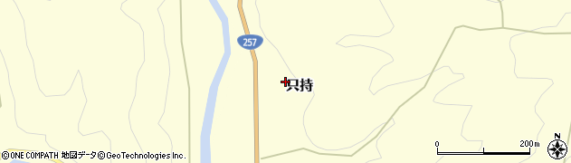 愛知県新城市只持（杉下）周辺の地図