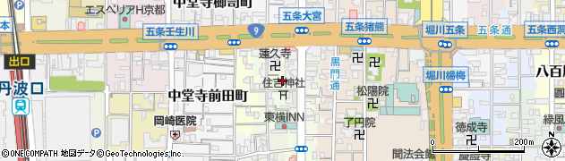 京都府京都市下京区藪之内町614周辺の地図