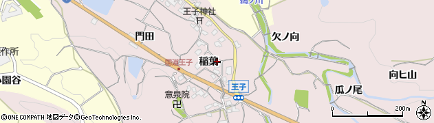 京都府亀岡市篠町王子稲葉周辺の地図