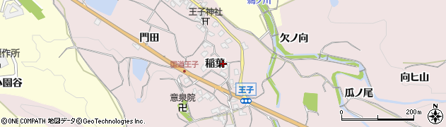 京都府亀岡市篠町王子（稲葉）周辺の地図