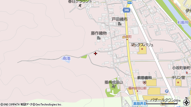 〒677-0017 兵庫県西脇市小坂町の地図