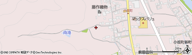 兵庫県西脇市小坂町周辺の地図