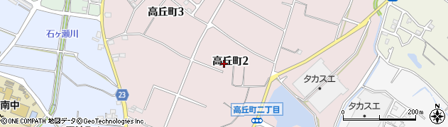 愛知県大府市高丘町周辺の地図