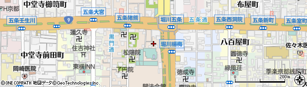 京都府京都市下京区柿本町725周辺の地図