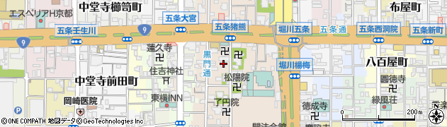 京都府京都市下京区柿本町672周辺の地図