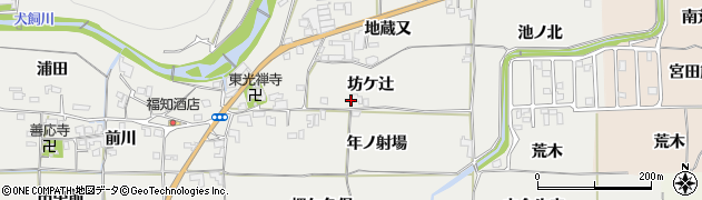 京都府亀岡市曽我部町犬飼（坊ケ辻）周辺の地図