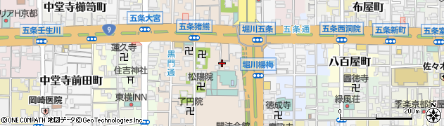 京都府京都市下京区柿本町718周辺の地図