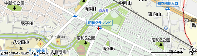 昭和グラウンド周辺の地図