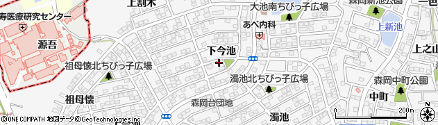 愛知県知多郡東浦町森岡下今池23周辺の地図