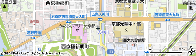 千賀塾西京極教室周辺の地図