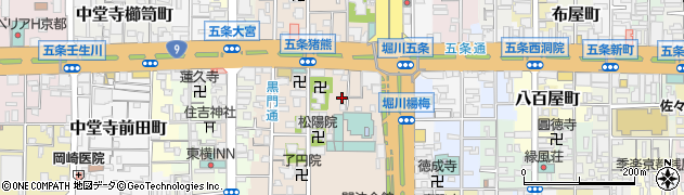 京都府京都市下京区柿本町713周辺の地図