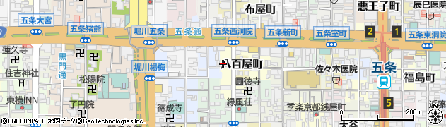 京都府京都市下京区小柳町周辺の地図