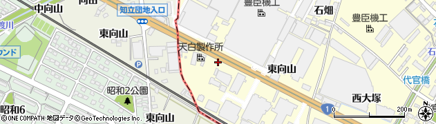 愛知県安城市今本町（西向山）周辺の地図