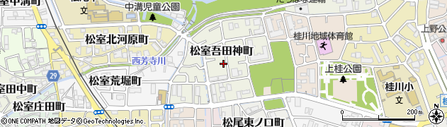 京都府京都市西京区松室吾田神町周辺の地図