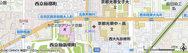 京都府京都市右京区西京極野田町13周辺の地図