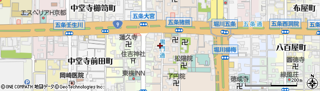 京都府京都市下京区柿本町594周辺の地図