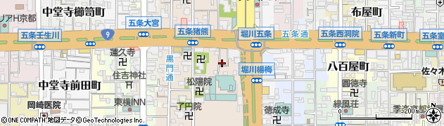 京都府京都市下京区柿本町731周辺の地図