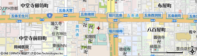 京都府京都市下京区柿本町710周辺の地図