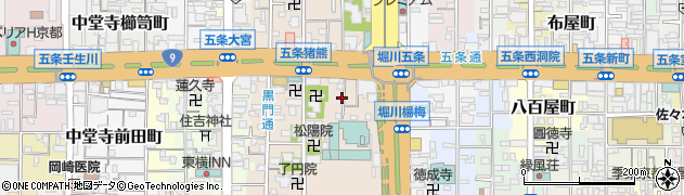 京都府京都市下京区柿本町659周辺の地図