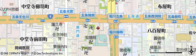 京都府京都市下京区柿本町709周辺の地図